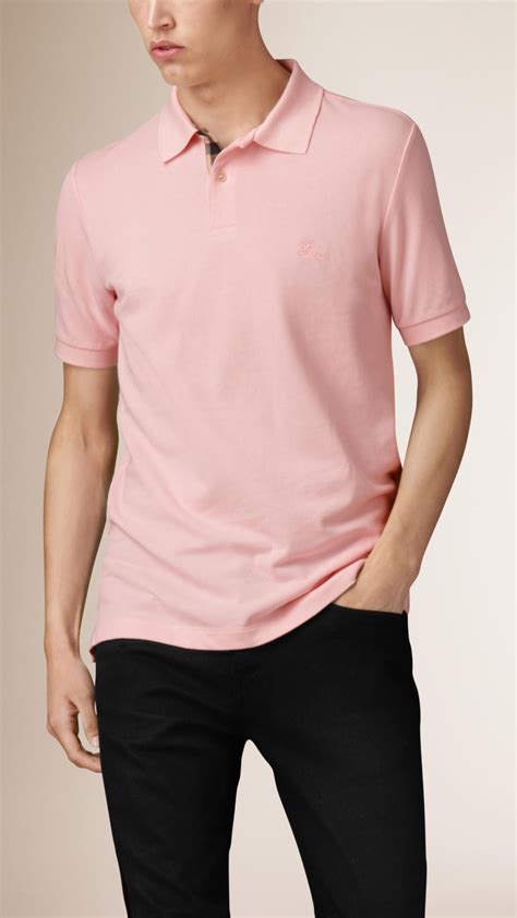 pink burberry polo shirt|Burberry polo shirt outlet.